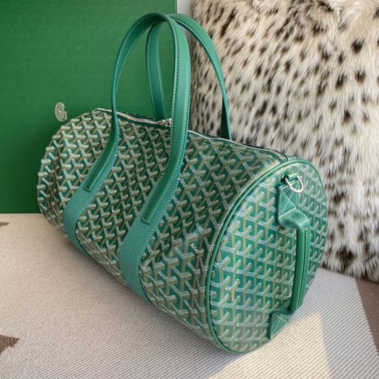 Cloni Borse Replica sportiva classica Goyard Barrel 40 Verde firmate