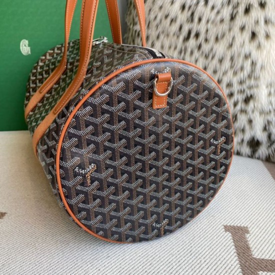 Replica di lusso Borse Alta Qualità sportiva classica Goyard Barrel 40 marrone Imitazioni Cloni Borse Replica Alta Qualità sportiva classica Goyard Barrel 40 marrone firmate