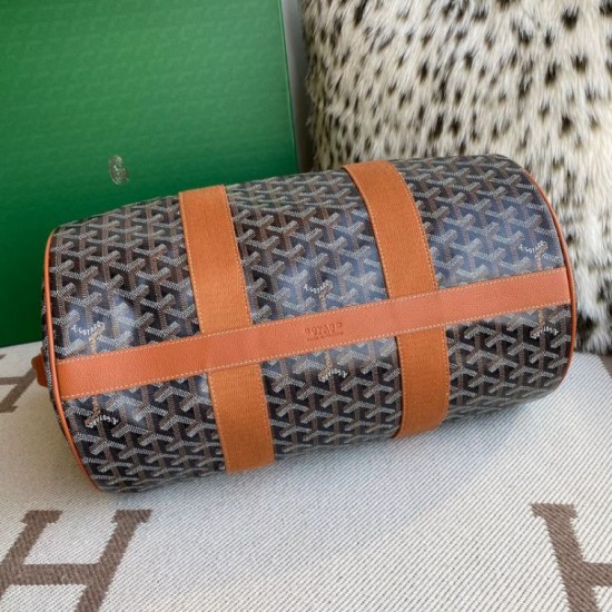 Replica di lusso Borse Alta Qualità sportiva classica Goyard Barrel 40 marrone Imitazioni Cloni Borse Replica Alta Qualità sportiva classica Goyard Barrel 40 marrone firmate