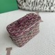 Cloni Borsa per il trucco Goyard Nano Muse Vanity Bordeaux firmate