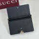 Replica di lusso Borse Portafoglio Gucci Half Horsebit con catena 855654 Nero Imitazioni Replica Borse Portafoglio Gucci Half Horsebit con catena 855654 Nero firmate