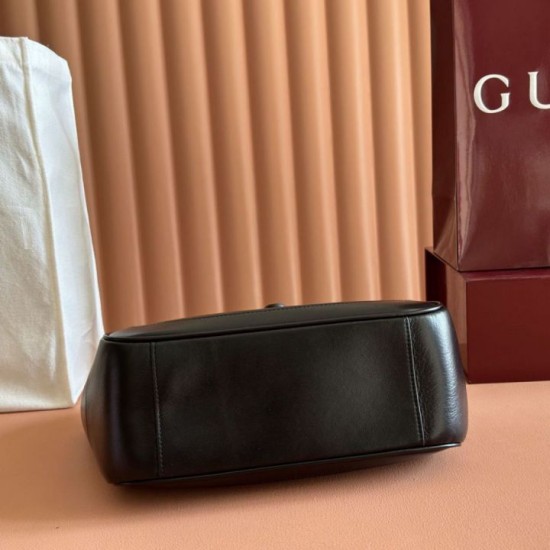 Replica di lusso Borse tote piccola Gucci Mercato 866646 Nera Imitazioni Cloni Borse tote piccola Gucci Mercato 866646 Nera firmate