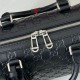 Replica di lusso Borsa da viaggio piccola Gucci GG Emblem da uomo 855789 Nero Imitazioni Cloni Borsa da viaggio piccola Gucci GG Emblem da uomo 855789 Nero firmate