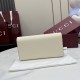 Cloni Pari replica Dettagli perfetti Portafoglio continentale Gucci Half Horsebit 848791 Bianco firmate