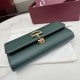 Replica di lusso Borse Portafoglio continentale Gucci Half Horsebit 848791 Verde Imitazioni Replica Borse Portafoglio continentale Gucci Half Horsebit 848791 Verde firmate