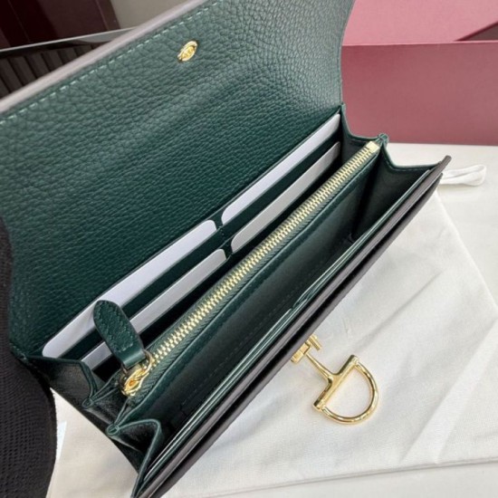 Replica di lusso Borse Portafoglio continentale Gucci Half Horsebit 848791 Verde Imitazioni Replica Borse Portafoglio continentale Gucci Half Horsebit 848791 Verde firmate