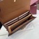 Replica di lusso Portafoglio continentale Gucci Half Horsebit 848791 Marrone Imitazioni Cloni Portafoglio continentale Gucci Half Horsebit 848791 Marrone firmate