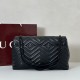Cloni Borsa a tracolla grande Gucci GG Marmont 850659 Nero firmate