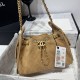 Replica di lusso Borsa a mano Chanel 25 Mini trapuntata AS5631 scamosciata marrone Imitazioni Cloni Borsa a mano Chanel 25 Mini trapuntata AS5631 scamosciata marrone firmate