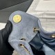 Replica di lusso Borsa a mano Chanel 25 Mini trapuntata AS5631 scamosciata Blu Imitazioni Cloni Borsa a mano Chanel 25 Mini trapuntata AS5631 scamosciata Blu firmate