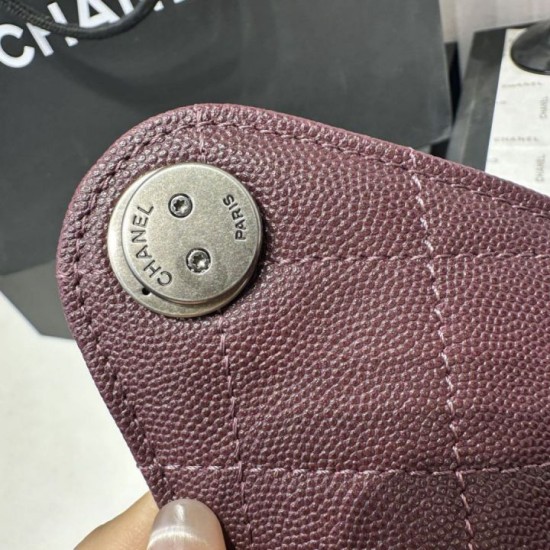 Cloni Borsa Chanel 25S Hobo AS5293 pelle di vitello grana viola firmate