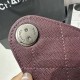 Cloni Borsa Chanel 25S Hobo AS5293 pelle di vitello grana viola firmate