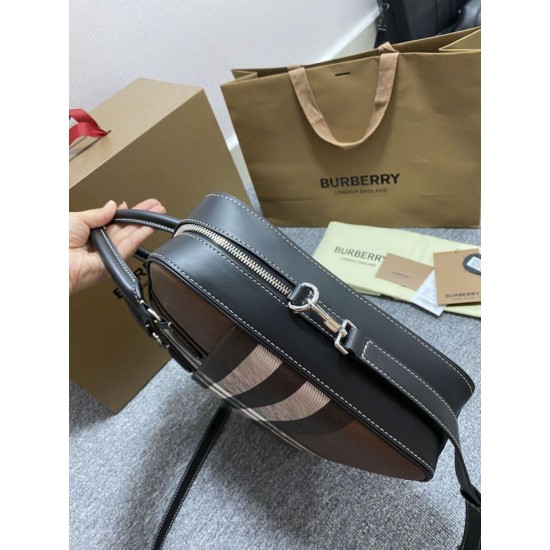 Replica di lusso Borsa da lavoro Burberry Ainsworth Check in betulla scura marrone Imitazioni Cloni Borsa da lavoro Burberry Ainsworth Check in betulla scura marrone firmate