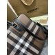 Replica di lusso Borsa da lavoro Burberry Ainsworth Check in betulla scura marrone Imitazioni Cloni Borsa da lavoro Burberry Ainsworth Check in betulla scura marrone firmate