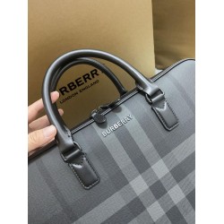 Borse da lavoro Burberry Ainsworth Check in betulla scura Blu Borse da lavoro Burberry Ainsworth Check in betulla scura Blu