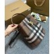 Replica di lusso Borse Firmate a secchiello TB piccola Burberry color caffè Imitazioni Cloni Borse Firmate Replica a secchiello TB piccola Burberry color caffè firmate