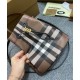 Replica di lusso Borse Firmate a secchiello TB piccola Burberry color caffè Imitazioni Cloni Borse Firmate Replica a secchiello TB piccola Burberry color caffè firmate