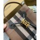 Replica di lusso Borse Firmate a secchiello TB piccola Burberry color caffè Imitazioni Cloni Borse Firmate Replica a secchiello TB piccola Burberry color caffè firmate