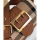Replica di lusso Borsa a tracolla piccola con fibbia Burberry Caffè Imitazioni Cloni Borsa a tracolla piccola con fibbia Burberry Caffè firmate