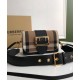 Replica di lusso Borse Firmate a tracolla piccola con fibbia Burberry Nera Imitazioni Cloni Borse Firmate Replica a tracolla piccola con fibbia Burberry Nera firmate