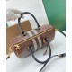 Replica di lusso Borsa bowling media Burberry Check marrone Imitazioni Cloni Borsa bowling media Burberry Check marrone firmate