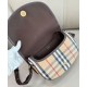 Replica di lusso Borsa a tracolla Burberry Highlands caffè scuro Imitazioni Cloni Borsa a tracolla Burberry Highlands caffè scuro firmate