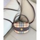 Replica di lusso Borsa Burberry Mini Highlands caffè scuro Imitazioni Cloni Borsa Burberry Mini Highlands caffè scuro firmate