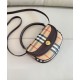 Replica di lusso Borsa Burberry Mini Highlands caffè scuro Imitazioni Cloni Borsa Burberry Mini Highlands caffè scuro firmate
