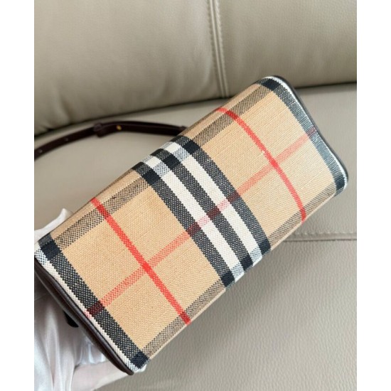 Replica di lusso Borse Imitazioni tote mini Burberry Highlands Burberry Check caffè scuro Imitazioni Cloni Borse Imitazioni tote mini Burberry Highlands Burberry Check caffè scuro firmate