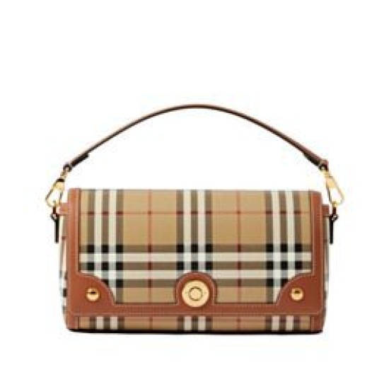 Cloni Borsa Burberry con manico superiore Caffè firmate