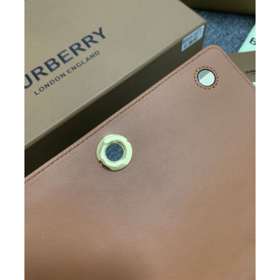 Cloni Borsa Burberry con manico superiore Caffè firmate