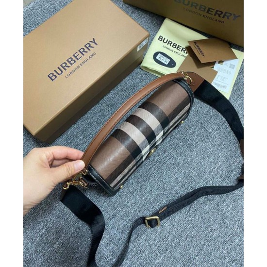 Replica di lusso Bora Pari Burberry con manico superiore nera Imitazioni Cloni Bora Pari replica Burberry con manico superiore nera firmate
