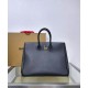 Replica di lusso Borsa tote Burberry Rocking Horse media nera Imitazioni Cloni Borsa tote Burberry Rocking Horse media nera firmate