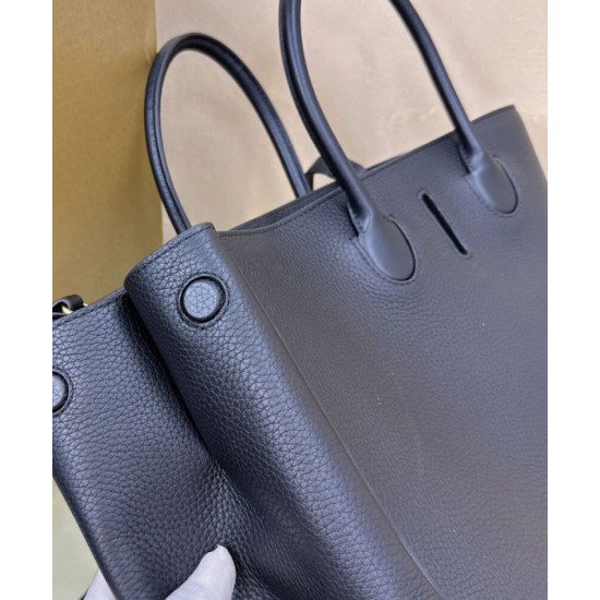 Replica di lusso Borsa tote Burberry Rocking Horse media nera Imitazioni Cloni Borsa tote Burberry Rocking Horse media nera firmate