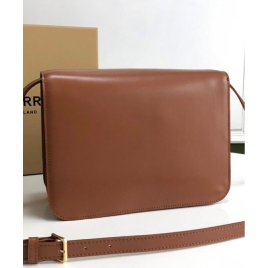 Replica Perfetta Borsa a tracolla Burberry TB media Caffè firmate