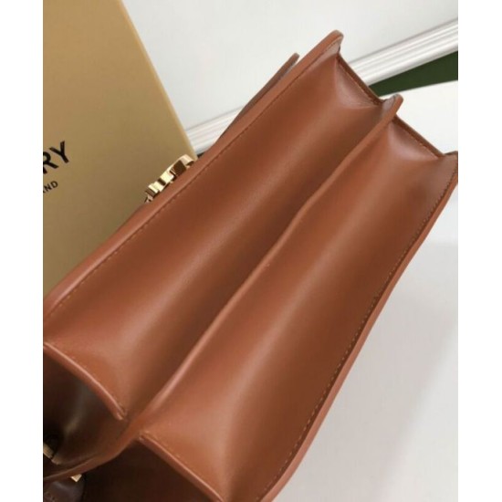 Replica Perfetta Borsa a tracolla Burberry TB media Caffè firmate