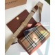 Replica di lusso Borsa a tracolla Burberry Vintage Check Note Caffè Imitazioni Cloni Borsa a tracolla Burberry Vintage Check Note Caffè firmate