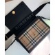 Replica di lusso Borsa a tracolla Burberry Vintage Check Note Nera Imitazioni Replica Perfetta Borsa a tracolla Burberry Vintage Check Note Nera firmate