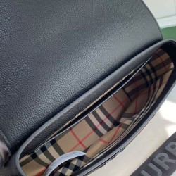 Replica di lusso Borsa a tracolla Burberry Vintage Check Note Nera Imitazioni Replica Perfetta Borsa a tracolla Burberry Vintage Check Note Nera firmate