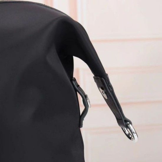 Replica di lusso Borsa da viaggio Prada Re-Nylon Saffiano nera Imitazioni Cloni Borsa da viaggio Prada Re-Nylon Saffiano nera firmate