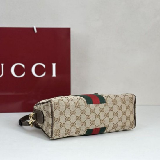Replica di lusso Gucci Borsetto borsa media Boston 866732 Marrone Imitazioni Cloni Gucci Borsetto borsa media Boston 866732 Marrone firmate