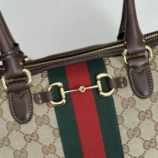Replica di lusso Gucci Borsetto borsa media Boston 866732 Marrone Imitazioni Cloni Gucci Borsetto borsa media Boston 866732 Marrone firmate