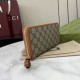 Replica di lusso Borse Portafoglio Gucci GG Emblem Zip Around 821803/819122 Marrone Imitazioni Replica Borse Portafoglio Gucci GG Emblem Zip Around 821803/819122 Marrone firmate