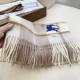 Replica di lusso Sciarpa Cashmere Burberry Equestrian Knight Check 32 x 180 beige Imitazioni Cloni Sciarpa Cashmere Burberry Equestrian Knight Check 32 x 180 beige firmate