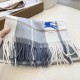 Replica di lusso Alta gamma Sciarpa Cashmere Burberry Equestrian Knight Check 32 x 180 Grigio Imitazioni Cloni Alta gamma replica Sciarpa Cashmere Burberry Equestrian Knight Check 32 x 180 Grigio firmate