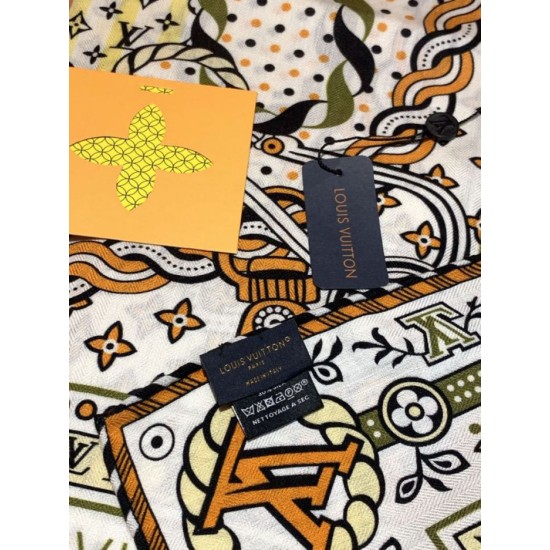 Replica di lusso sciarpe reversibile Louis Vuitton velluto multicolore monogramma LV™ 140 Imitazioni Cloni sciarpe reversibile Louis Vuitton velluto multicolore monogramma LV™ 140 firmate