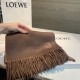 Replica di lusso Sciarpa reversibile cashmere Loewe 30 x 180 Marrone Imitazioni Cloni Sciarpa reversibile cashmere Loewe 30 x 180 Marrone firmate