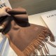 Replica di lusso Sciarpa reversibile cashmere Loewe 30 x 180 Marrone Imitazioni Cloni Sciarpa reversibile cashmere Loewe 30 x 180 Marrone firmate
