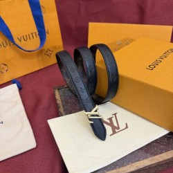 Replica di lusso Qualità da grande Cintura Reversibile Louis Vuitton Flowergram 20mm con fibbia Louis Vuitton oro Nero Imitazioni Cloni Qualità da grande replica Cintura Reversibile Louis Vuitton Flowergram 20mm con fibbia Louis Vuitton oro Nero firmate