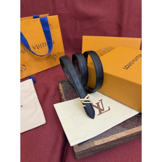 Replica di lusso Qualità da grande Cintura Reversibile Louis Vuitton Flowergram 20mm con fibbia Louis Vuitton oro Nero Imitazioni Cloni Qualità da grande replica Cintura Reversibile Louis Vuitton Flowergram 20mm con fibbia Louis Vuitton oro Nero firmate